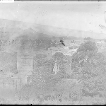Cover image for Photograph - Port Arthur - view of settlement - shows good detail on buildings even though image is double-exposed   - c1890's