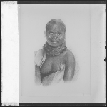 Cover image for Photograph - Tasmanian aboriginal - Jinny,  a native of Port Sorell  tribe - watercolour by Thomas Bock for Lady Jane Franklin  (copy of original)