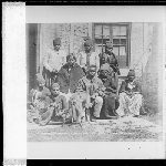 Cover image for Photograph - Group at Oyster Cove (Putalina), 1858 / Photographer, Francis Nixon [Beattie copy No. 436A]