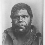 Cover image for Photograph - Tasmanian aboriginal - William Lanne (King Billy) - front profile - copy of original portrait by Charles A. Woolley, 1866