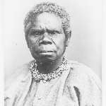 Cover image for Photograph - Tasmanian aboriginal - Trucannini - front portrait - copy of original portrait by Charles A. Woolley, 1866