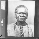 Cover image for Photograph - Tasmanian aboriginal - Patty - profile - copy of original portrait by Charles A. Woolley, 1866