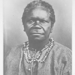 Cover image for Photograph - Tasmanian aboriginal - Bessie Clark - front portrait - copy of original portrait by Charles A. Woolley, 1866