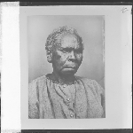 Cover image for Photograph - Tasmanian aboriginal - Wapperty - semi profile - copy of original portrait by Charles A. Woolley, 1866