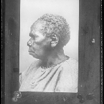 Cover image for Photograph - Tasmanian aboriginal - Wapperty - profile - copy of original portrait by Charles A. Woolley, 1866