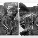 Cover image for Photograph - On new gallery Cataract Gorge, Launceston - stereoscope