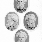 Cover image for Photograph - portrait - unidentified elderly man - four small views on one frame