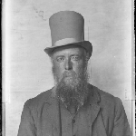 Cover image for Photograph - portrait - man, unidentified - wearing a top hat, with beard