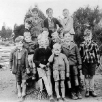 Cover image for Photograph - Dover School ground - Group of boys - aged about six to ten (some identified)