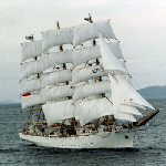 Cover image for Photograph - Collection of professionally taken colour postcard size photographs of the Tall Ships, Hobart (all identified)