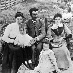 Cover image for Photograph - Jones, Walter Harold and family-(training master assisting Mr George Roberts-headmaster of the New Model School from 1897-1898).