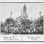 Cover image for Photograph - Sydney-Statue of Queen Victoria, Chancery Square-on day of mourning of death of Queen Victoria-2 February 1901.