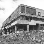 Cover image for Photograph - Tasmanian College of Advanced Education - Inspection of the Construction Site (photograph by Pat Black)