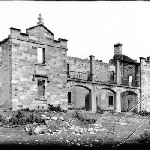 Cover image for Photograph - Port Arthur - Hospital (ruin) (printed from damaged glass plate negative)