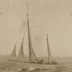 Cover image for Photograph - Digital copy of a photograph Mr Webster's 56 foot yawl "Spindrift II" under sail.