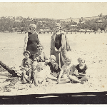 Cover image for Photograph - Mills and McBain families-on Browns River-now Kingston Beach.