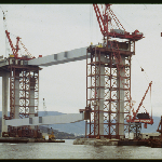 Cover image for Photograph - Repair of Tasman Bridge - colour slide