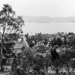 Cover image for Photograph - Sandy Bay-view looking down Mount Nelson road and surrounding area to Derwent River. Two photos.