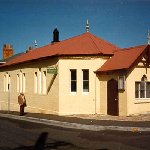 Cover image for Photograph - Battery Point-Community Hall, Hampden Road-(coloured photograph).