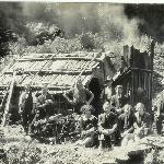 Cover image for Photograph - Hut of Chillie (Charlie) Evans - Savage River area.