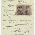 Cover image for Photographs of discharged prisoners organised by discharge dates and filed in reverse date order (back of volume is earliest)