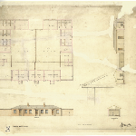 Cover image for Plan-Marine Buildings, Launceston. Architect, R.E.Hamilton Public Works Office.