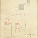 Cover image for Plan-Cascade Brewery,Hobart (14 plans) showing building,position of saw & flour mills, proposed alterations to cellars