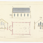 Cover image for Plan - Campbell Town - proposed church - Architect - John  Lee  Archer