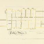 Cover image for Plan-Government House Macquarie Street Hobart-plan of cellars.Colonial Architect, David Lambe.