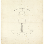 Cover image for Plan - Goose Island - section and plan of lantern and lens apparatus for light-house
