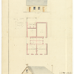Cover image for Plan - Green Ponds - Block plan and elevation of a watch-house