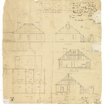 Cover image for Plan - Lymington - Probation Station superintendent quarters at Southport, Coal Mines, Impression Bay, Cascades, Darlington, and Fingal