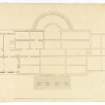 Cover image for Plan-Government House,Pavilion Point, Domain, Hobart-Basement.Architect, J Lee Archer.