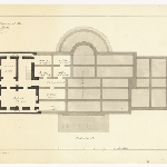 Cover image for Plan-Government House,Pavilion Point,Domain Hobart-Basement. Architect, J Lee Archer.