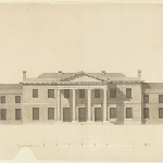 Cover image for Plan-Government House,Hobart.Pavilion Point-Principle Front Entrance. Architect J Lee-Archer