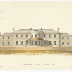 Cover image for Plan-Government House,Hobart-Pavilion Point-lawn or rear aspect. Architect, John Lee-Archer.