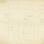 Cover image for Plan - Ross - Female House of Correction - with alterations and additions (Lieutenant Colonel J. C. Victor) [female factory]
