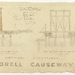 Cover image for Plan - Sorell - Causeway - platform for channel passage (Frederick Thomas)