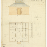Cover image for Plan - Jericho - plan and elevation of a lock - up (J. Lee Archer)