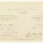 Cover image for Plan - Tasman Peninsula - Port Arthur - Quarters for Deputy Assistant Commissary General and 3 clerks (Lieutenant Colonel J. C. Victor)