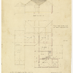 Cover image for Plan - Westbury - Police Magistrate's residence - additions (R. G. Hamilton)