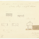 Cover image for Plan - Norfolk Island - Settlement - Balls Bay - proposed receiving store - plan section and elevation - Thomas Sellar