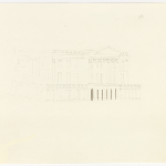 Cover image for Plan-Government House,Hobart,Domain-corner showing part of front & one side.Architect J.Blackburn.