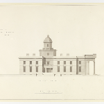 Cover image for Plan-Government House,Hobart,Domain-south front facade.Architect J.Blackburn