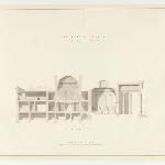 Cover image for Plan-Government House,Hobart,Domain A-B section.Architect J.Blackburn