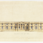 Cover image for Plan-Government House,Hobart,Domain-south east front.Architect W.P.Kay