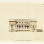 Cover image for Plan-Government House,Hobart,Domain-north east front.Architect W.P.Kay