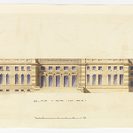 Cover image for Plan-Government House,Hobart,Domain-north & west front. Architect W.P.Kay