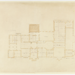 Cover image for Plan-Government House,Hobart,Domain-kitchen & servant's quarters.Architect,W.P.Kay(?).