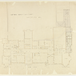 Cover image for Plan-Government House, Hobart-Domain-chamber floor. Architect R.E.Hamilton, Public Works.